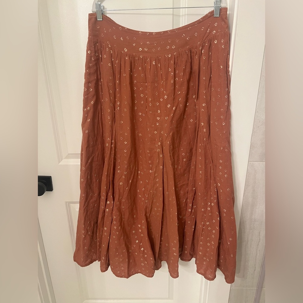 High Waisted Midi Skirt
